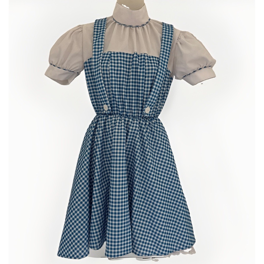 Rubies Wizard Of Oz Dorothy Costume Dress Small Blue Gingham Halloween Cosplay
